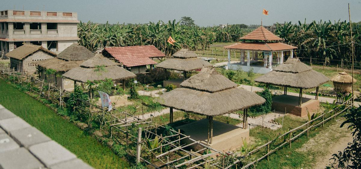 A rural community landscape